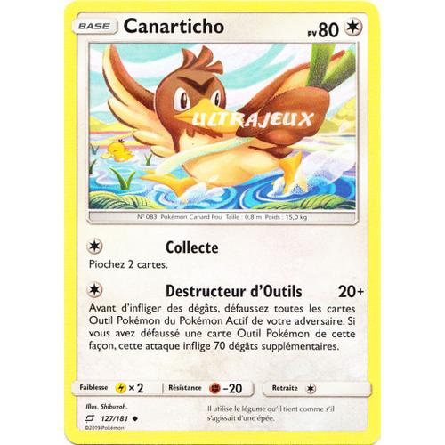 Pokémon - 127/181 - Canarticho - Sl9 - Soleil Et Lune - Duo De Choc - Peu Commune