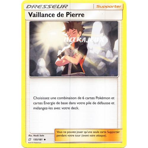Pokémon - 135/181 - Vaillance De Pierre - Sl9 - Soleil Et Lune - Duo De Choc - Peu Commune