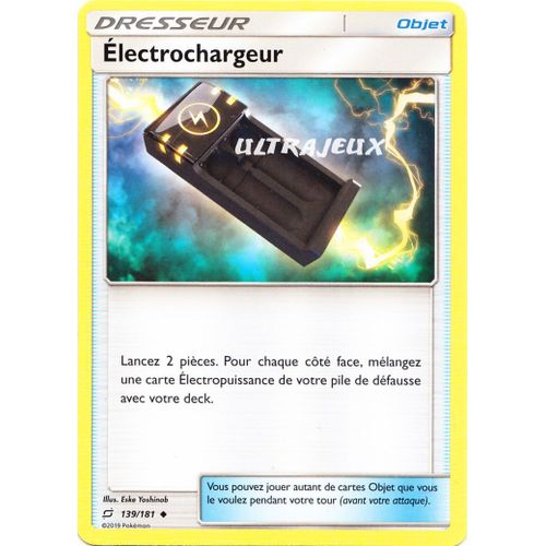 Pokémon - 139/181 - Electrochargeur - Sl9 - Soleil Et Lune - Duo De Choc - Peu Commune