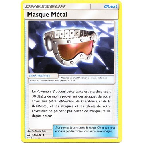 Pokémon - 148/181 - Masque Métal - Sl9 - Soleil Et Lune - Duo De Choc - Peu Commune