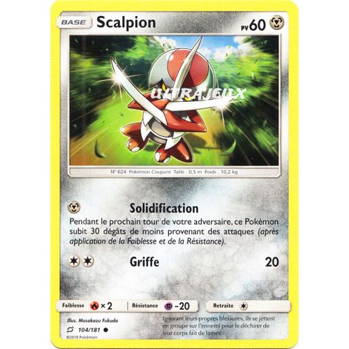 Pokémon - 104-R/181 - Scalpion - Reverse
