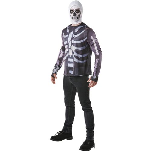 T-Shirt Et Cagoule Skull Trooper Fortnite Adulte Medium