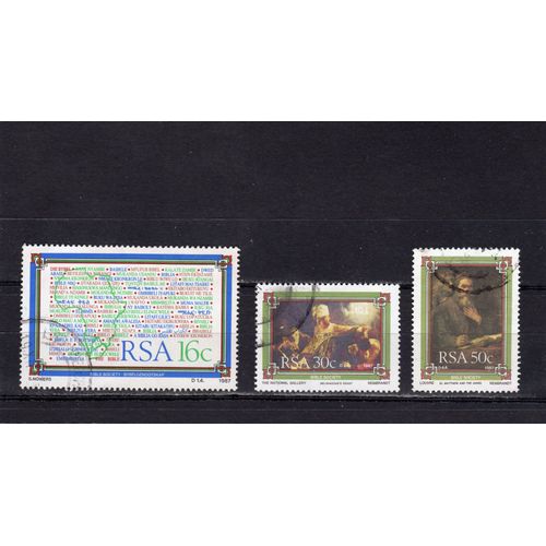Timbres-Poste DAfrique Du Sud (Société Biblique DAfrique Du Sud)