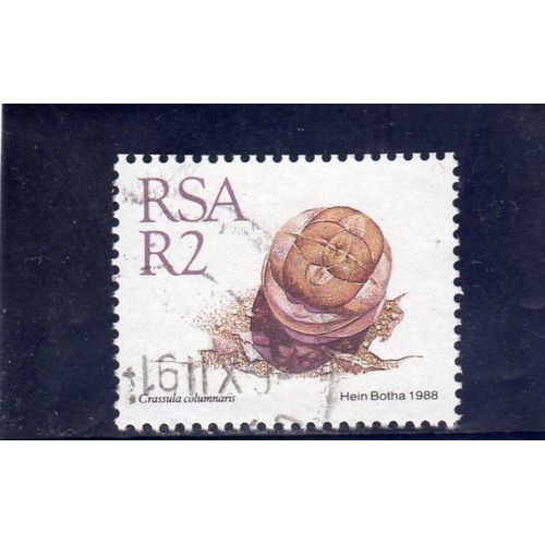 Timbre-Poste DAfrique Du Sud (Plante Grasse Et Sa Fleur)