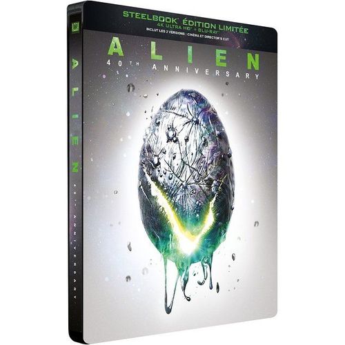 Alien - 4k Ultra Hd + Blu-Ray - Édition Limitée Steelbook 40ème Anniversaire