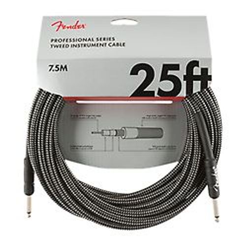 Professional Series Instrument Cable, 7,5m, Gray Tweed