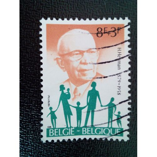 Timbre Belgique Yt 1960 100e Geboortedag Henri Heyman 1979