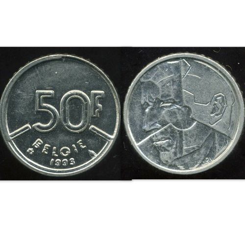 Pièce Monnaie Belgique - 50 Francs - 1993 - Fr.