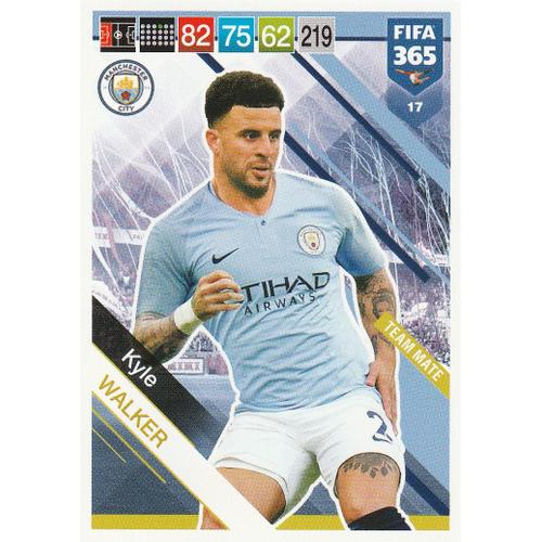 N° 17 - Carte Adrenalyn Panini Foot Fifa 365 2019 - Kyle Walker - Manchester City