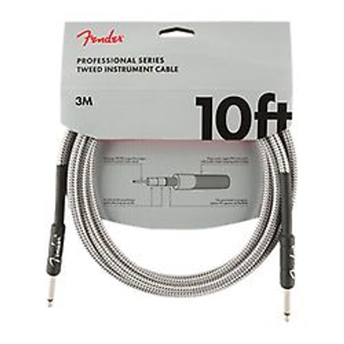 Professional Series Instrument Cable, 3m, White Tweed
