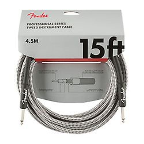 Professional Series Instrument Cable, 4,5m, White Tweed