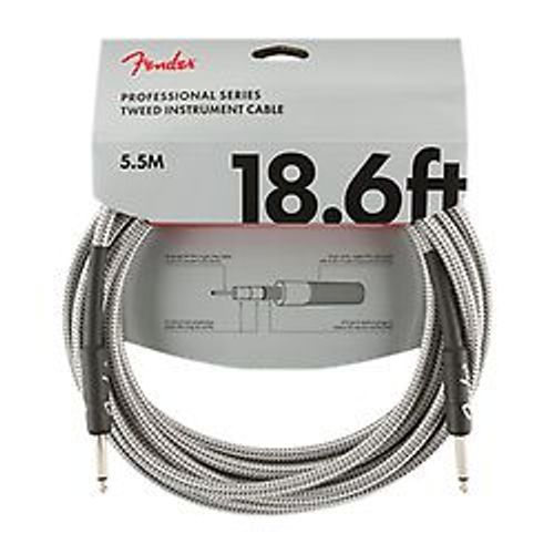Professional Series Instrument Cable, 5,5m, White Tweed