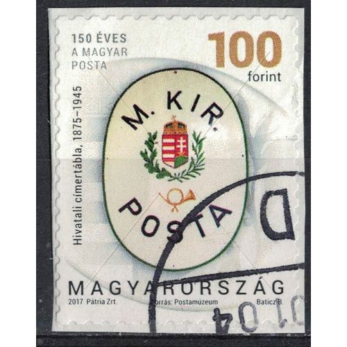 Hongrie 2017 Oblitéré Used Coat Of Armes Blason Et Corne Postale Su