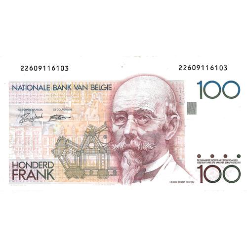 Billet De 100 Francs Belge / Henri Beyaert