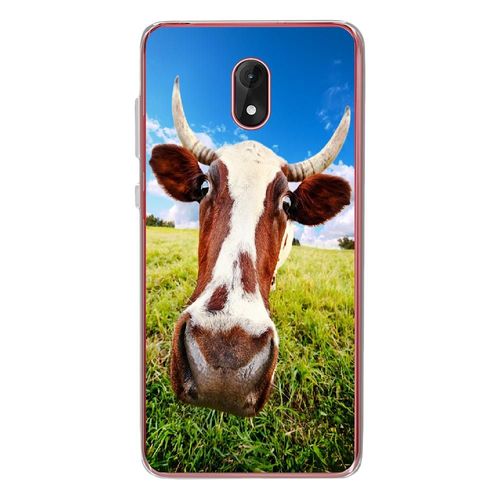 Coque Souple Pour Wiko Lenny 5 Avec Impression Motifs Vache
