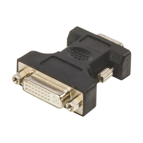 Adaptateur VGA VGA Mâle - DVI-I 24 + 5 broches Femelle Noir