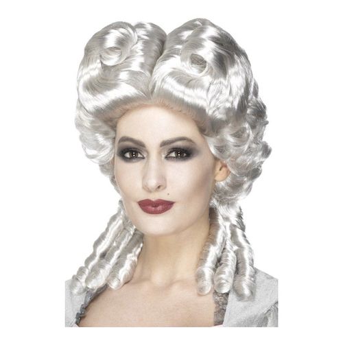 Perruque Blanche Marie Antoniette (Taille Unique)