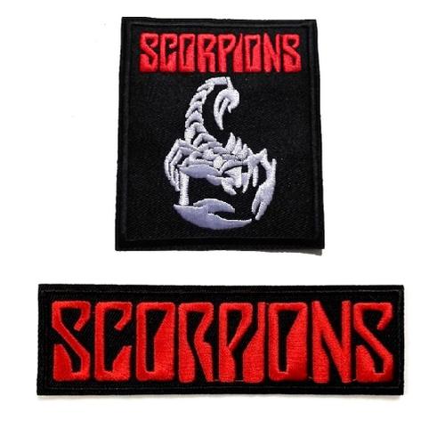 Lot De 2 Patchs Écussons Thermocollants - Scorpions Hard Rock