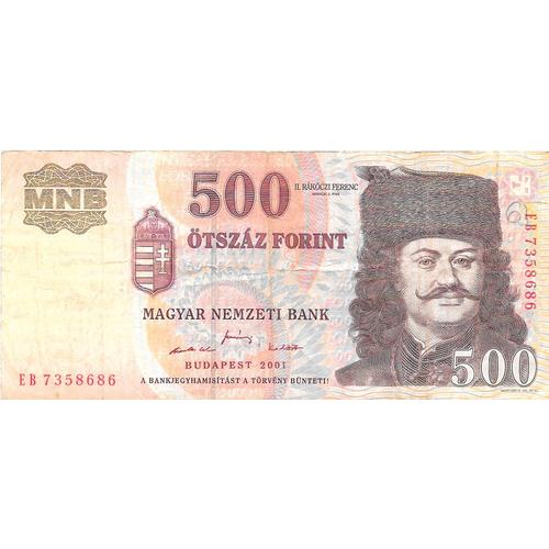 Billet De 500 Forint 2001 [Hongrie] - François Ii Rákóczi, Prince De Transylvanie