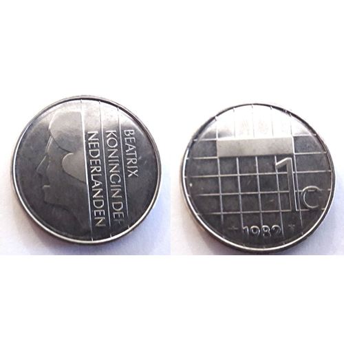 Pièce Monnaie Pays Bas Hollande - 1 Gulden 1982 Nederland