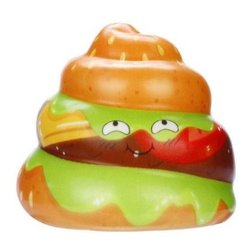 Squeeze Squishy Anti Stress Hamburger Caca Parfumé Jouet Enfant Adulte Jouet Peluche Souple Récréation