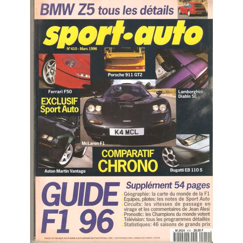Sport Auto 410 : Guide F1. 96