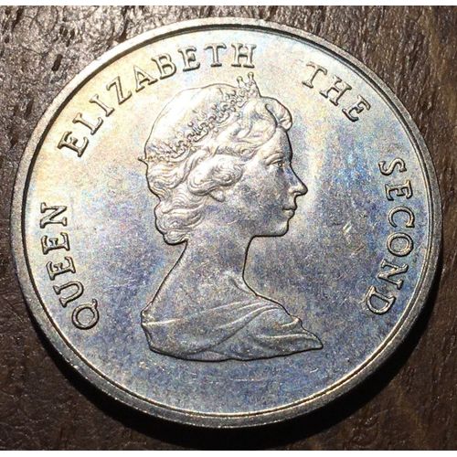 Pièce Monnaie - Royaume Uni - 25 Cents East Carabean 1989 Caraibes