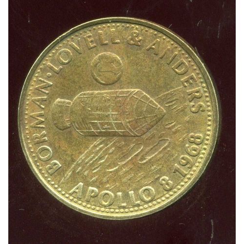 Jeton De Collection Shell = Série Épopée De L'espace = Jeton Shell Borman Lovell & Anders Apollo 8 1968