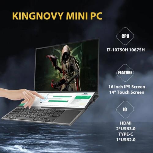 Kingnovy Tourists Screen Gaming Laptop 16" Intel Core i7-10850H - 2.7 Ghz - Ram 64 Go - DD 4 To