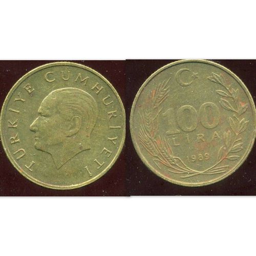 Pièce Monnaie - Turquie 100 Lira 1989