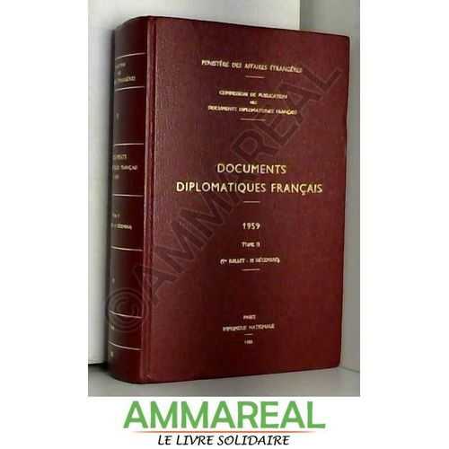 Documents Diplomatiques Français, [16]: 1959