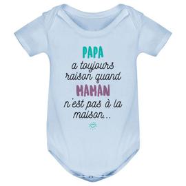 Body Bebe Papa A Toujours Raison Mode Enfant Rakuten