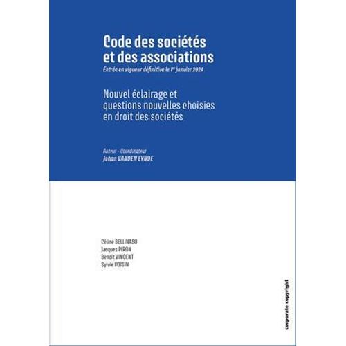 Code Des Sociétés Et Des Associations