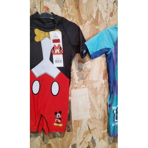 Lot De 2 Combinaisons De Bain Taille 2 Ans, Mickey Et Sully