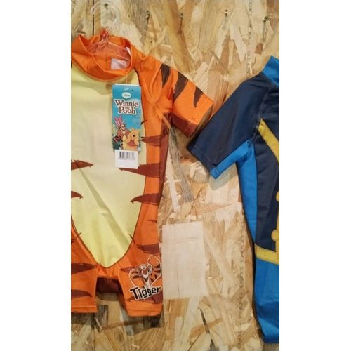 Lot De 2 Combinaisons De Bain Winnie L'ourson Et Jack Le Pirate Taille 2 Ans 