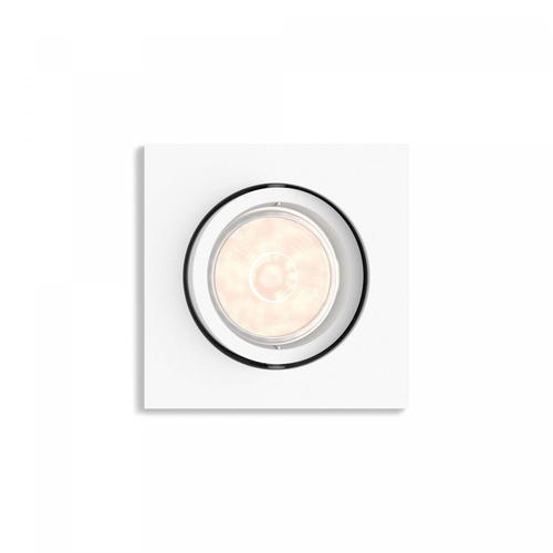 Spot Downlight Carré Enneper Coupe 70x70mm Blanc 90 Mm