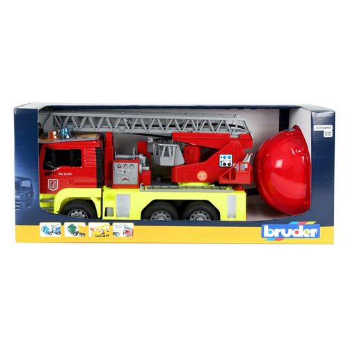 Camion de pompier + casque BRUDER