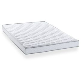 Matelas Blanc Mousse Confort 140x190 Cm Montevideo - Le Matelas