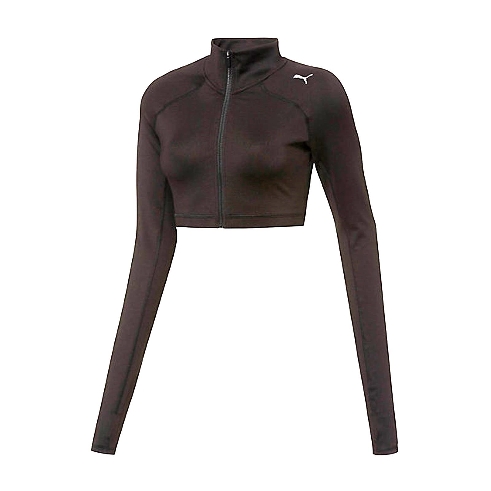 Puma ¿ Blouson Sweat-Shirt Noir Ultra Court Cropped Zippé Ml ¿ Taille L