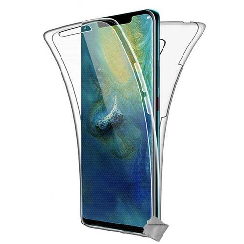 Housse Etui Coque Gel 360 Integrale Huawei Mate 20 + Film Ecran - Transparent