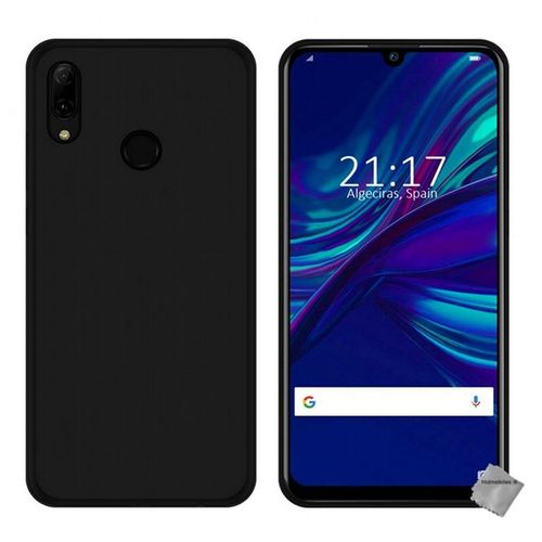 Housse Etui Coque Pochette Silicone Gel Fine Pour Huawei P Smart (2019) + Verre Trempe - Noir