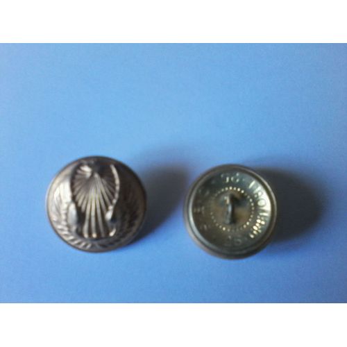 2 Boutons De L'armée De L'air Diamètre 25 Mm Dos Creux Marqué Sbc Grenoble