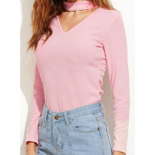 T Shirt Manches Longues Rose Tl