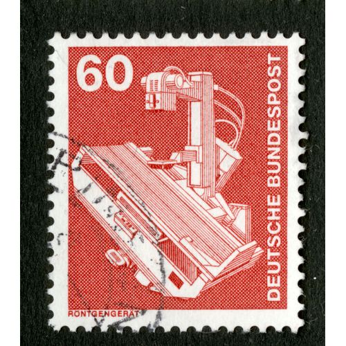 Timbre Oblitéré Deutsche Bundespost, 60, Rontgengerat