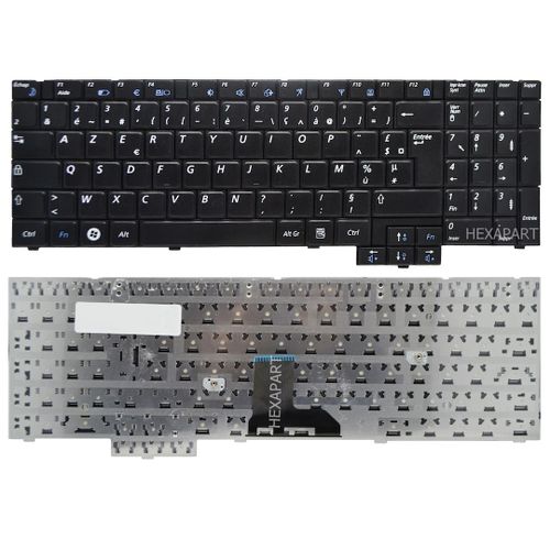 Clavier français AZERTY FR Samsung NP-P530 NP-P580 NP-R525 NP-R620 Série