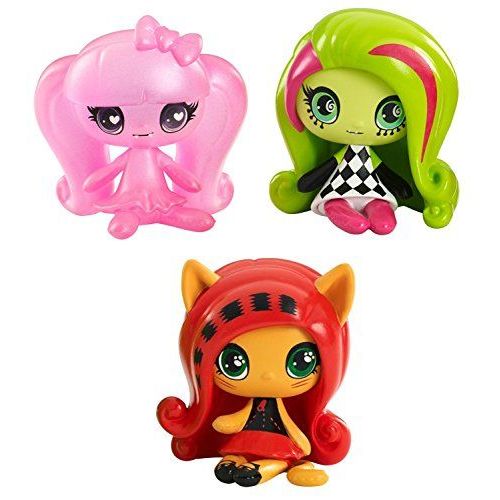Monster High Minis Getting Ghostly Draculaura, A Circus Ghouls Venus Mcflytrap And An Original Ghouls Toralei Figures, 3 Pack