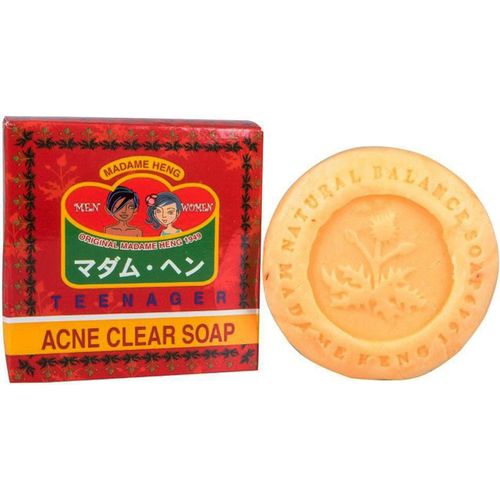 Madame Heng Savon Special Acne 150g Teenager Hommes Femmes Adolescent| Boutons Rouges | Points Noirs | Soin Du Visage | Kystes |Maladie De Peau | Dermatologie | Thailande Blanc