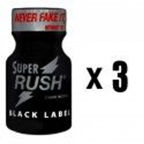 Poppers Super Rush Black Label 10 Ml X 3