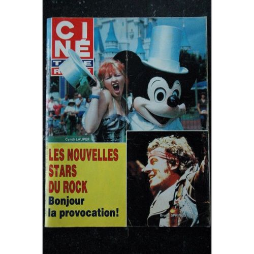 Cine Revue 1985 N° 23 Les Nouvelles Stars Du Rock Cyndy Lauper Bruce Springsteen Jean Lefebvre