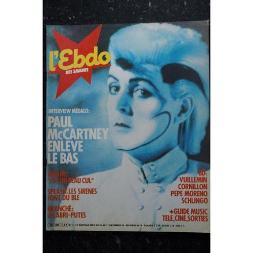 L'ebdo Des Savanes 2 * 1984 * Paul Mac Cartney Birkin Vuillemin Cornillon Pepe Moreno Schlingo